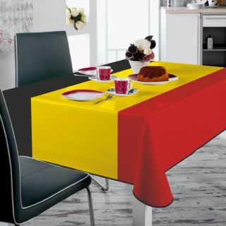 Tischdecke-fussball-belgische-flagge-Tischschutz